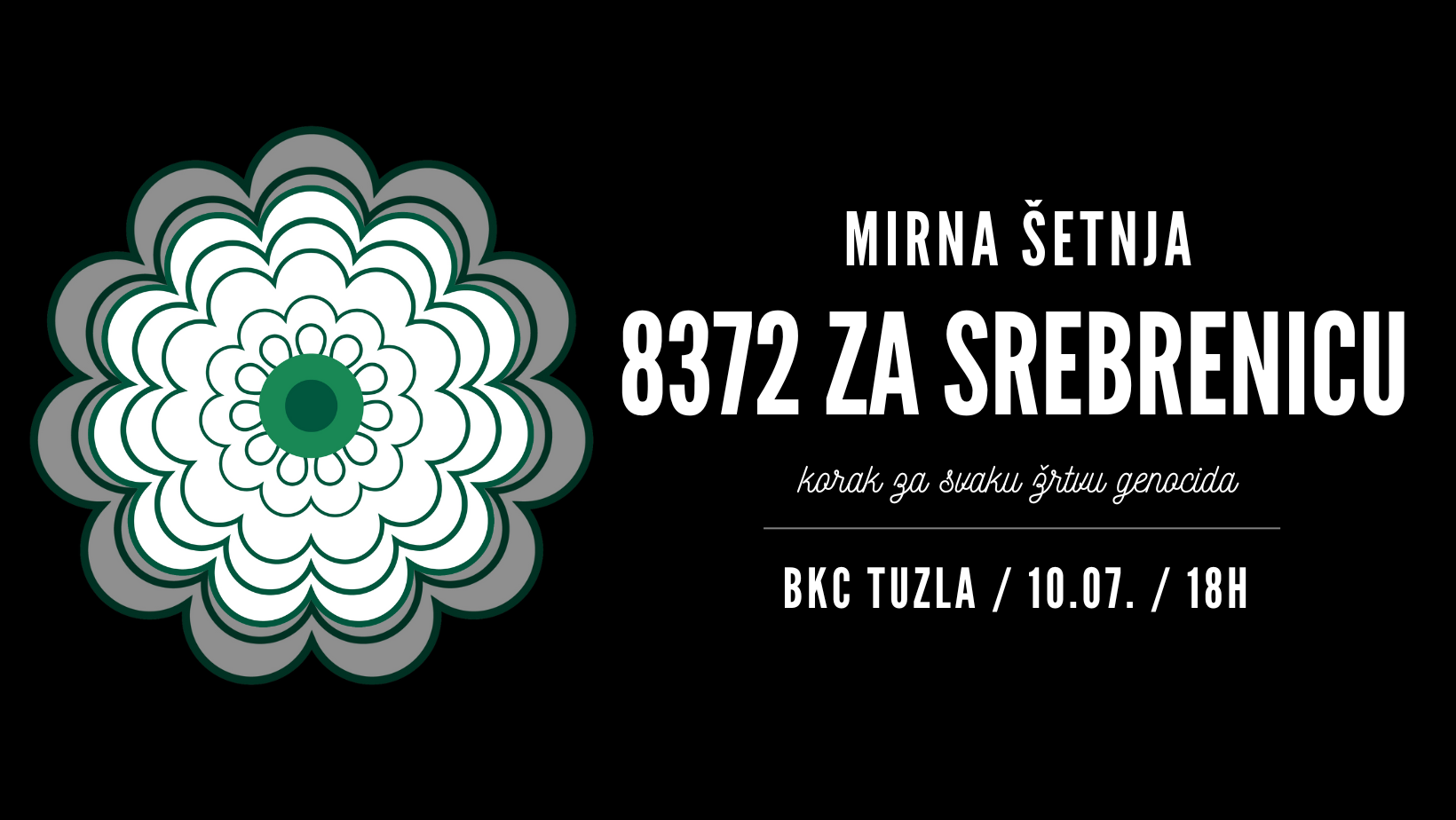 Mirnom šetnjom 8372 za Srebrenicu